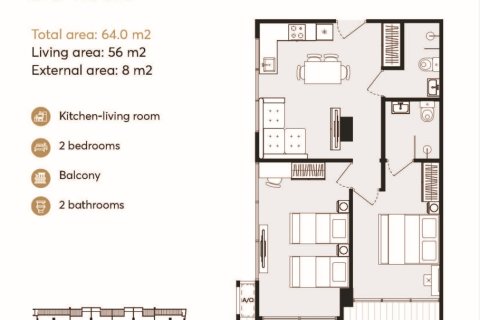 Eigentumswohnung in Rawai, Thailand, 2 Schlafzimmer № 222352 - Foto 15