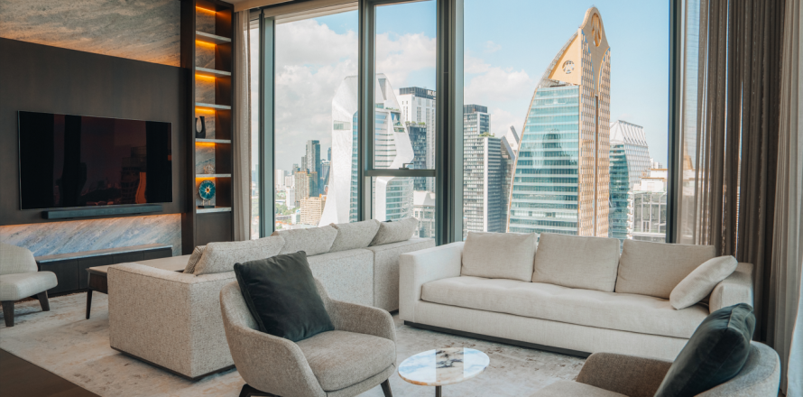 Кондоминиум с 2 спальнями в Патхум Ване, Бангкок, Таиланд № 156186