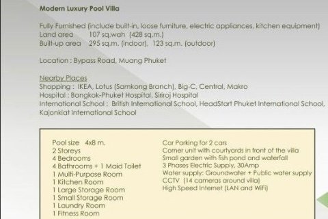 Villa in Phuket, Thailand 4 bedrooms № 160272 - photo 26