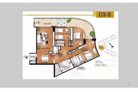 Condo à Pattaya, Thaïlande, 3 chambres № 154169 - photo 25