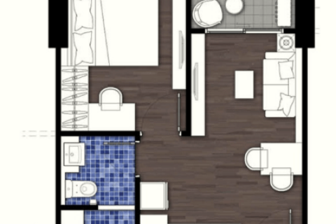 Condo à Bangkok, Thaïlande, 1 chambre № 208793 - photo 11