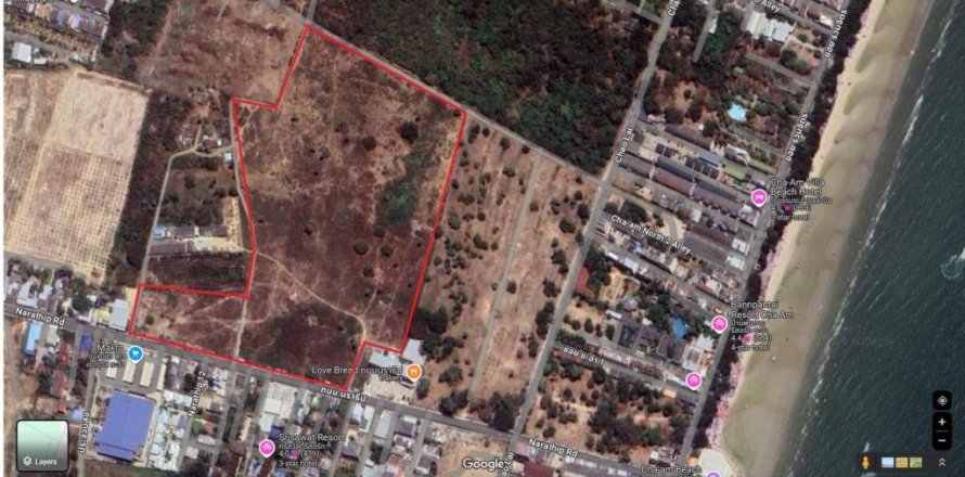 Земельный участок в Ча-аме, Таиланд  № 115186