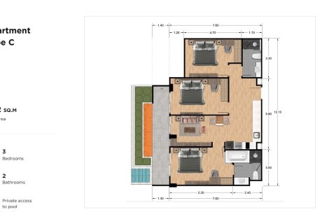 Condo à Rawai, Thaïlande, 3 chambres № 165463 - photo 14