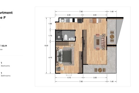 Condo à Rawai, Thaïlande, 1 chambre  № 165466 - photo 19