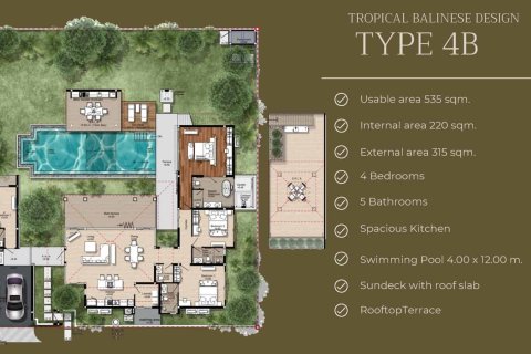 Villa à Bang Tao, Thaïlande 4 chambres № 166425 - photo 23