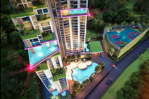 Квартира в Паттайе, Таиланд с 2 комнатами  № 134809 - фото 6