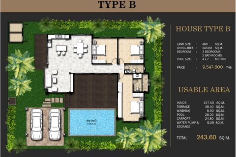 Villa in Hua Hin, Thailand 3 bedrooms № 169806 - photo 10