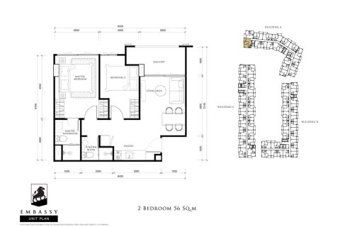 Condo à Pattaya, Thaïlande, 2 chambres № 165940 - photo 16