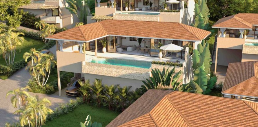 Вилла в Самуи, Таиланд с 3 спальнями  № 158767