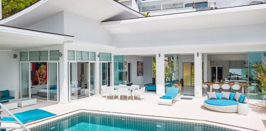 Вилла в Самуи, Таиланд с 4 спальнями  № 153642