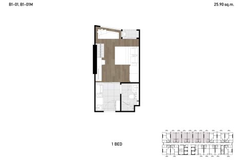 Condo à Bangkok, Thaïlande, 1 chambre  № 166880 - photo 6