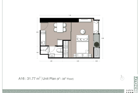 Condo à Bangkok, Thaïlande, 1 chambre  № 166875 - photo 19