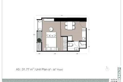 Condo à Bangkok, Thaïlande, 1 chambre  № 166875 - photo 14