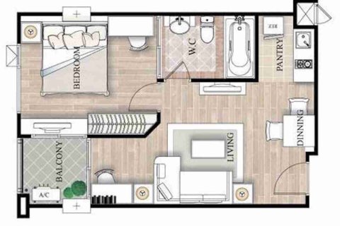 Condo in Bangkok, Thailand, 1 bedroom № 183370 - photo 5