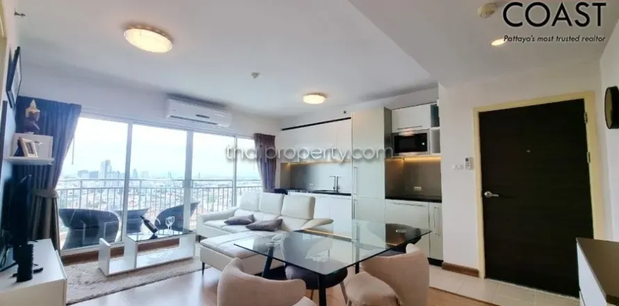 Condominio de 2 dormitorios en Jomtien Beach, Pattaya, Tailandia № 212845