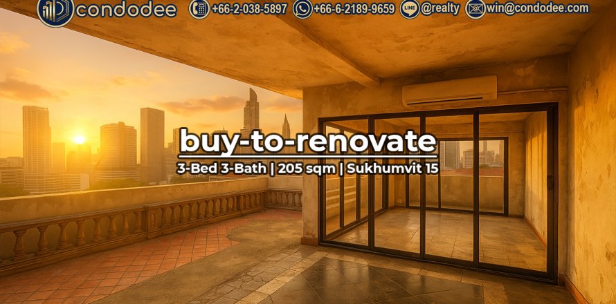 Condo à Watthana, Bangkok, Thaïlande, 3 chambres № 200975