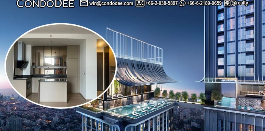 Condo à Watthana, Bangkok, Thaïlande, 3 chambres № 200977