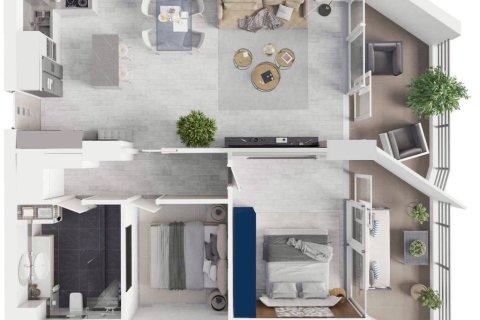 Condo à Pattaya, Thaïlande, 2 chambres  № 172880 - photo 9