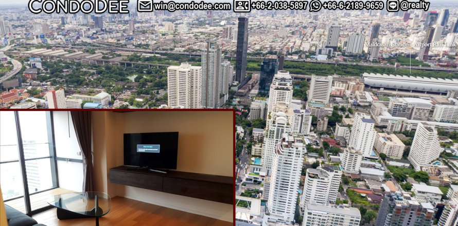 Condo à Ratchathewi, Bangkok, Thaïlande, 2 chambres № 200529