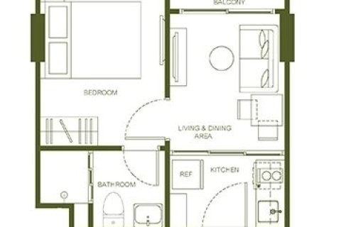 Studio in the Condo in Phuket, Thailand  № 147579 - photo 5