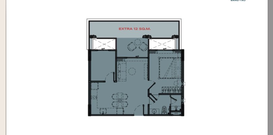 Квартира в Пхукете, Таиланд с 2 спальнями  № 167844