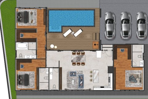 วิลล่าในพัทยา, ประเทศไทย 4 ห้องนอน № 203502 - รูปถ่าย 15