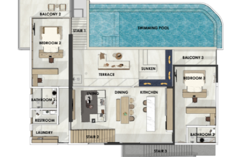 House in Ko Samui, Thailand 4 bedrooms № 192716 - photo 18