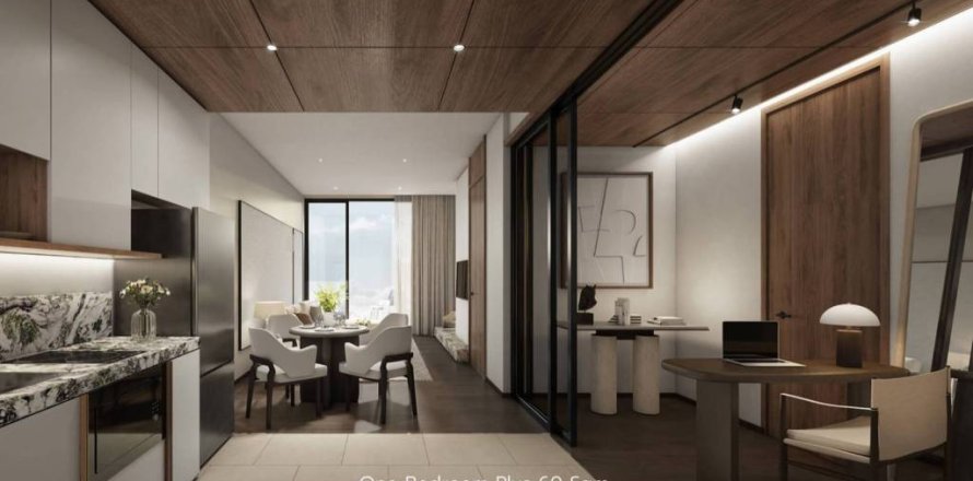 Condo à Bangkok, Thaïlande, 1 chambre № 163749