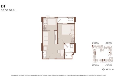 Condo in Bangkok, Thailand, 1 bedroom  № 169779 - photo 11