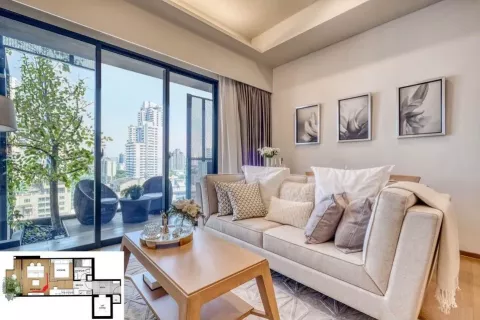 Studio dans le Condo à Watthana, Bangkok, Thaïlande  № 142106