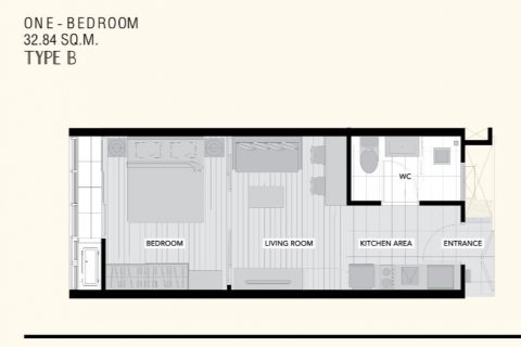 Студия в кондо в Дин Даенге, Бангкок, Таиланд № 137553 - фото 2