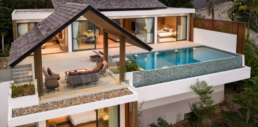 Вилла в Самуи, Таиланд с 3 спальнями  № 150454