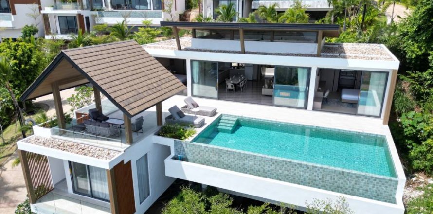 Villa à Ko Samui, Thaïlande 3 chambres № 150454