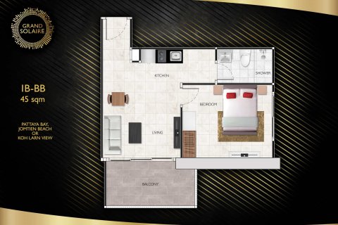 Condo à Pattaya, Thaïlande, 1 chambre  № 166839 - photo 18