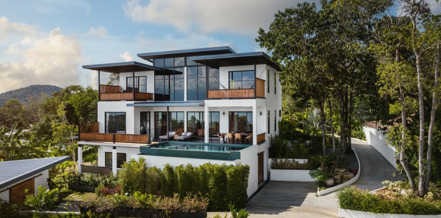 Вилла в Сураттхани, Таиланд с 6 спальнями  № 155824