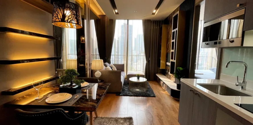 Studio in the Condo in Watthana, Bangkok, Thailand  № 158313