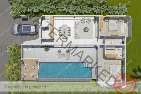 Villa à Ko Samui, Thaïlande 2 chambres № 222331