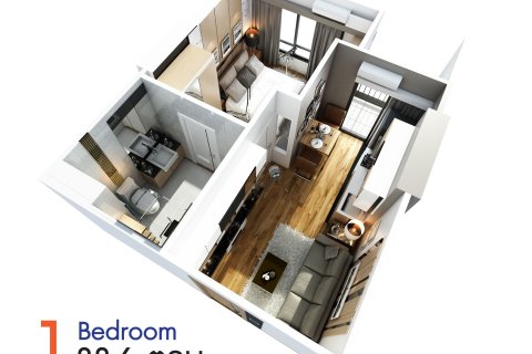 Studio dans le Condo à Pattaya, Thaïlande  № 169540 - photo 6