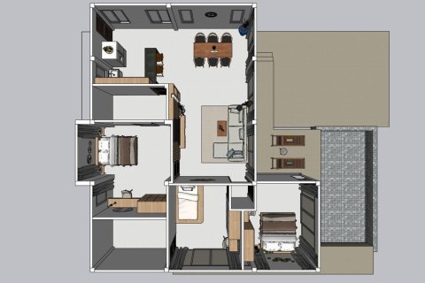 Дом в Пхукете, Таиланд с 3 спальнями  № 149804 - фото 28