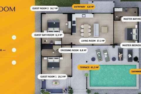 Villa in Koh Pha Ngan, Thailand 3 bedrooms № 165045 - photo 20