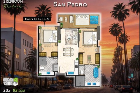 Кондоминиум с 2 спальнями в Паттайе, Таиланд № 165044 - фото 13