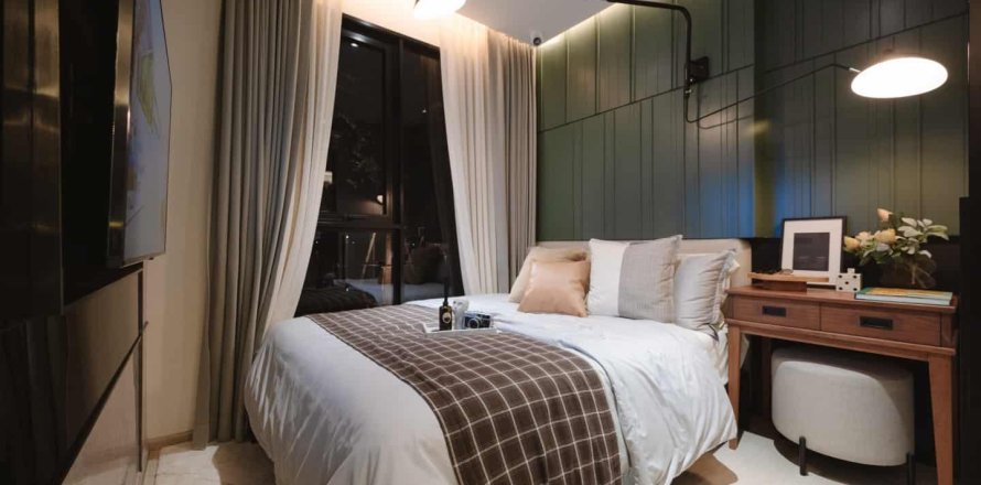 Condo à Bangkok, Thaïlande, 1 chambre № 166611