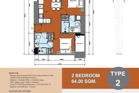 Condo à Pattaya, Thaïlande, 2 chambres № 166844 - photo 17