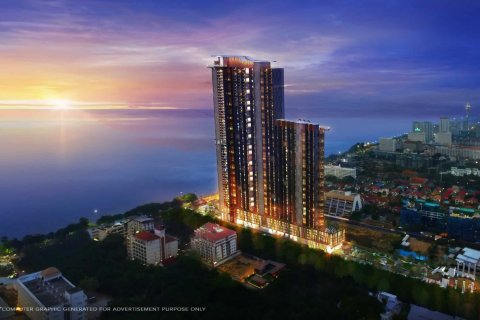 Eigentumswohnung auf Jomtien Beach, Pattaya, Thailand, 1 Schlafzimmer  № 166842 - Foto 12