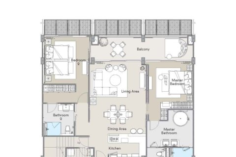 Penthouse à Bang Tao, Thaïlande 2 chambres № 166846 - photo 6