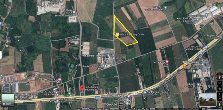 Land in Kabin Buri, Thailand 64000 sq.m. № 139967