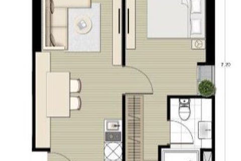 Studio in the Condo in Watthana, Bangkok, Thailand  № 160820 - photo 8