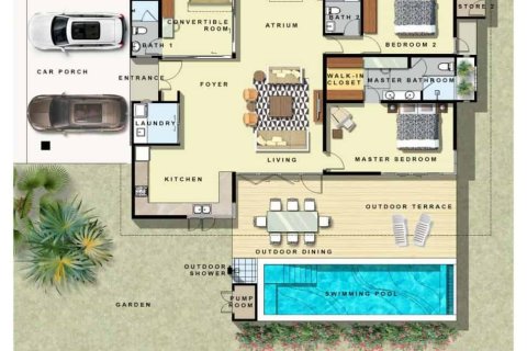 Вилла в Хуа Хине, Таиланд с 2 спальнями  № 166460 - фото 15