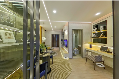 Студия в кондо в Дин Даенге, Бангкок, Таиланд № 151199 - фото 4