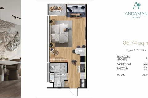 Studio in the Condo in Phuket, Thailand № 137732 - photo 4